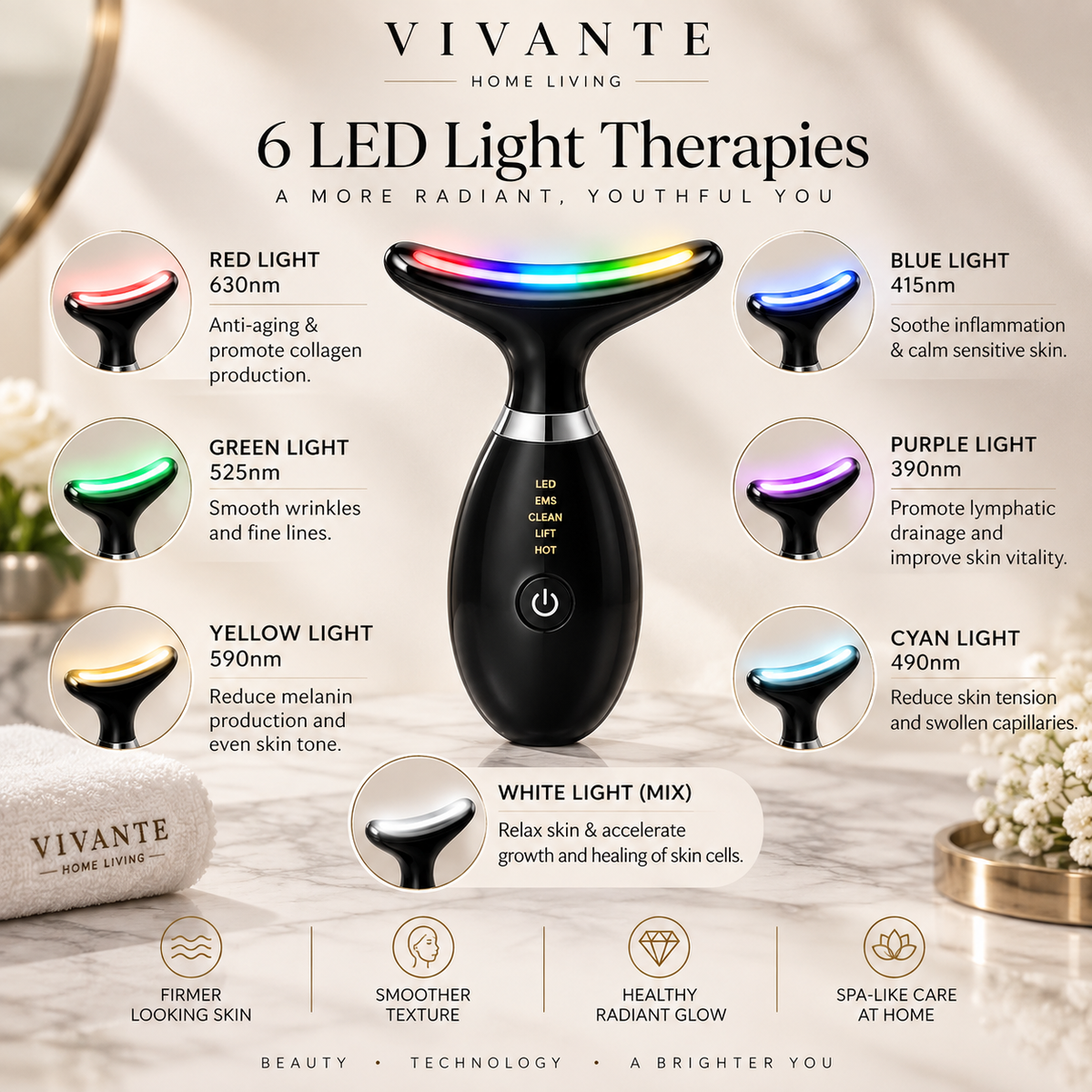 Vivante Sculpt EMS Face Lifting & Neck Massager